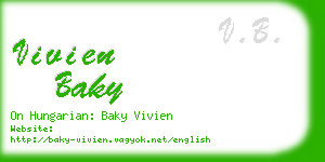 vivien baky business card